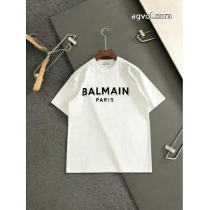 バルマン優れた品質 今季は色を使った注目新品 最新版おすすめ商品半袖Tシャツブランド 偽物 通販