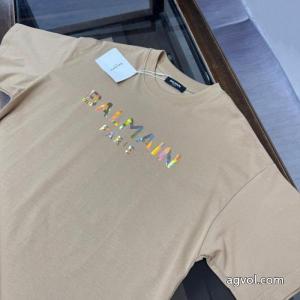 大人の色味 抜け感のある夏着物 ロゴが素敵BALMAIN 半袖T偽 ブランド 販売.