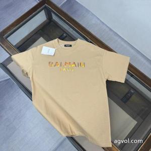 大人の色味 抜け感のある夏着物 ロゴが素敵BALMAIN 半袖T偽 ブランド 販売.