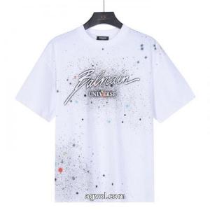偽 ブランド 購入BALMAIN今流行 人気ブランドの2026新色 キラキラ半袖Tシャツ