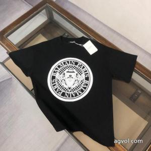 バルマン新作追加 即完売必至 希少2026限定品海外即発半袖Tシャツスーパー コピー 安心